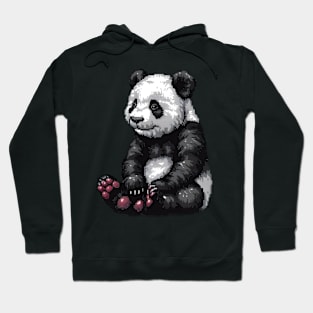 Pixelated Panda Artistry Hoodie